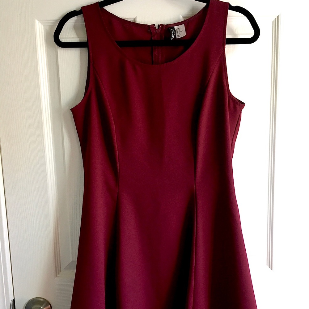 Burgundy dress